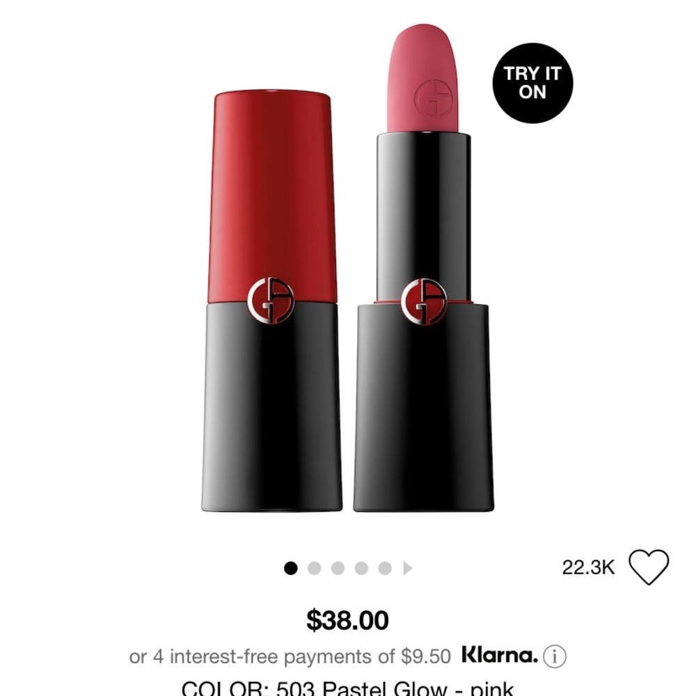 NWT Giorgio Armani Lipstick 503